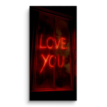 Neon Love Sign Canvas Art