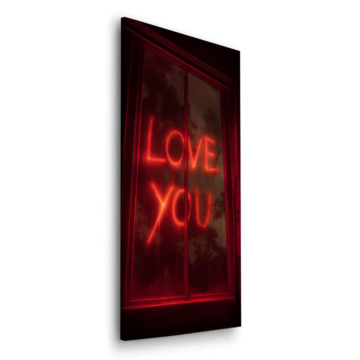 Neon Love Sign Dibond Matt Art