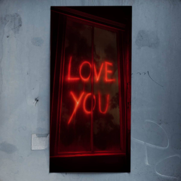 Neon Love Sign Poster Art