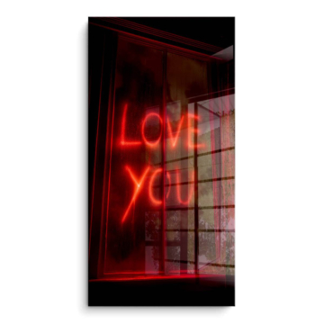 Neon Love Sign PVC Gloss Art