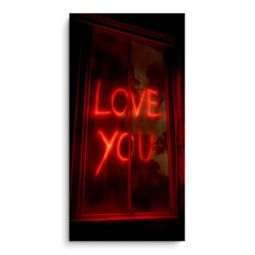 Neon Love Sign PVC Matt Art
