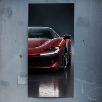 Ferrari Daytona SP3 vue de face - poster