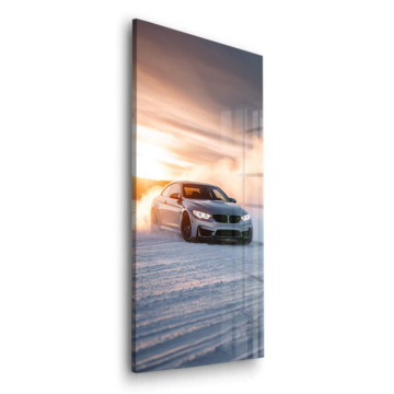 Ruta BMW m4 desierto - cuadro en vidrio acrílico