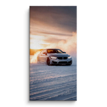 BMW M4 Desert Drive Canvas Art