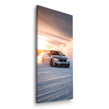 BMW M4 Wüstenfahr - Dibond-Bild matt