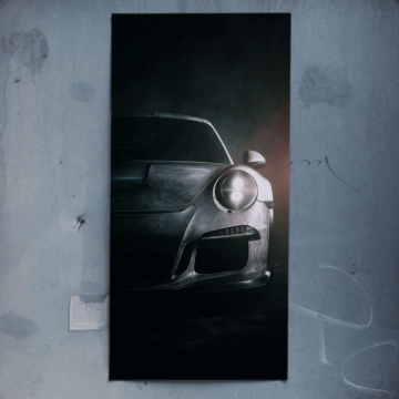 Porsche Headlight Schatte - Poster