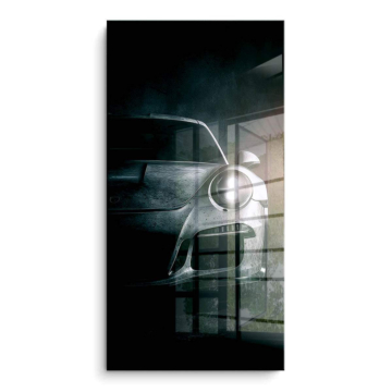 Porsche Headlight Schatte - PVC-Bild glänzend