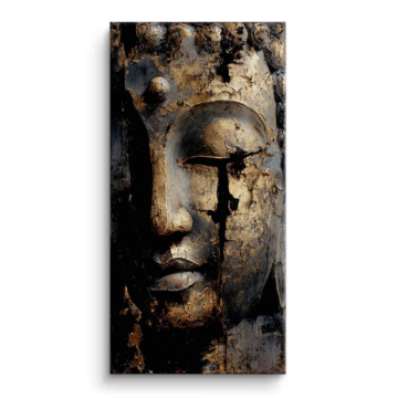 Silent Stone Face Canvas Art