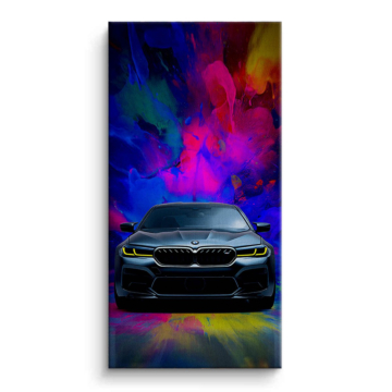 BMW M3 Color Smoke Canvas Art