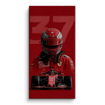 Ferrari Racing Driver Canvas Art