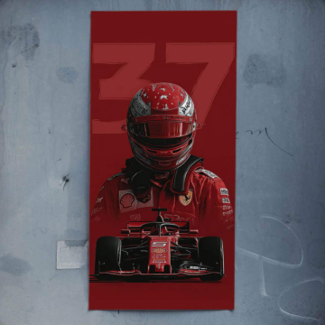 Pilote de course Ferrari - poster