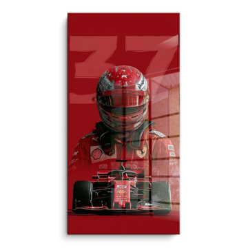 Ferrari wyścigowy Driver - obraz na PVC z połyskiem