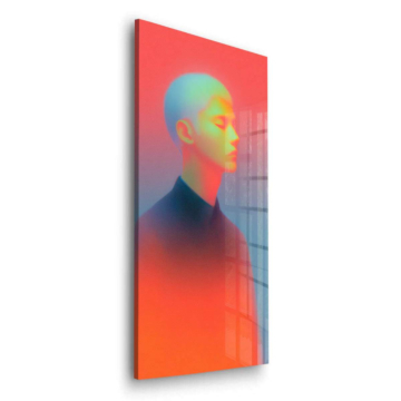 Profil mit Farbverlauf - Acrylglasbild