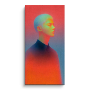 Color Gradient Profile Canvas Art