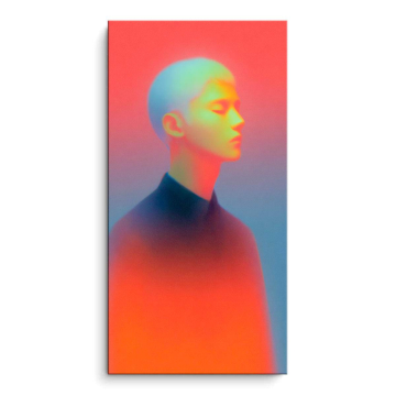 Perfil con degradado de color - cuadro PVC mate