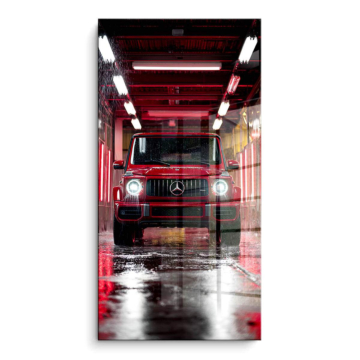 Mercedes G-Class Red Garage PVC Gloss Art