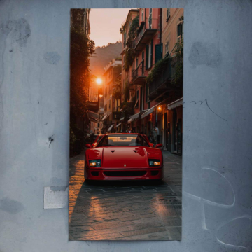 Bolide urbain inspiré de Ferrari - poster
