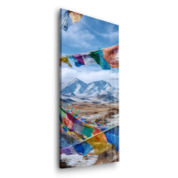 Himalayan Prayer Flags Acrylic Glass Art