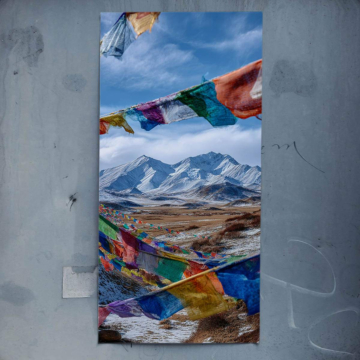 Himalaya-Gebetsfahnen - Poster