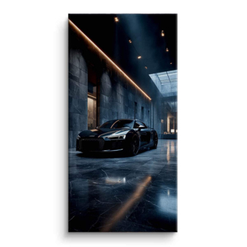 Audi R8 Garage Lights Canvas Art