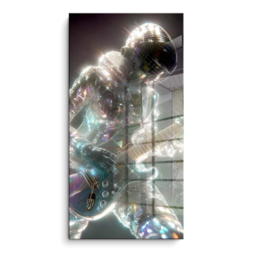 Astronaut mit Gitarrensolo - PVC-Bild glänzend
