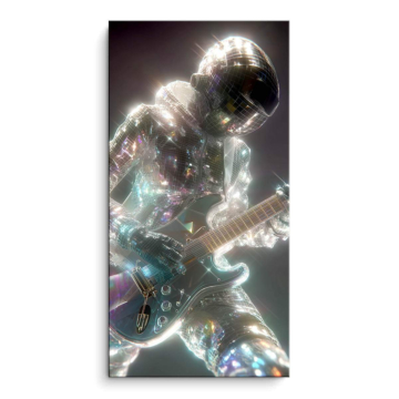 Astronaute guitar solo - tableau PVC mat