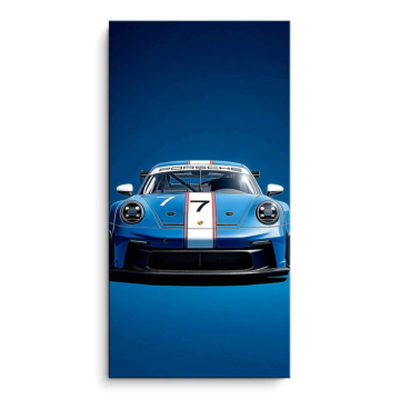 Porsche 911 RSR aux couleurs Gulf - tableau PVC mat