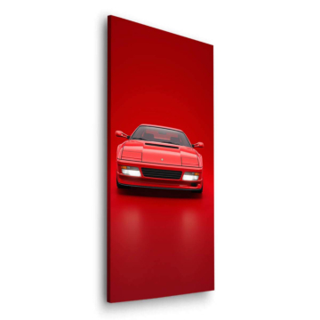 Ferrari rot Studi - Dibond-Bild matt