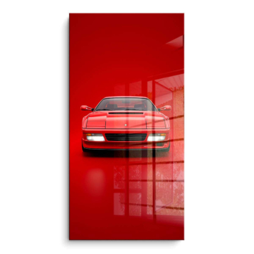 Ferrari czerwony studio - obraz na PVC z połyskiem