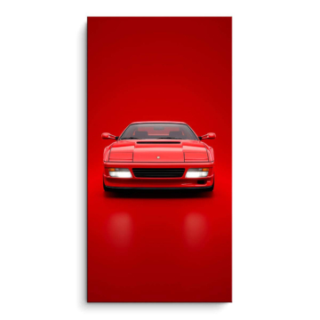 Ferrari czerwony studio - obraz na matowym PVC