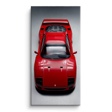 Ferrari F40 Top View Canvas Art