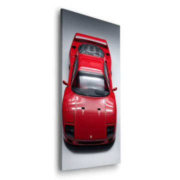 Ferrari F40 Draufsich - Dibond-Bild matt