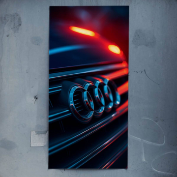 Audi néon rings - poster