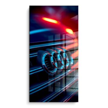 Audi Neon Rings PVC Gloss Art