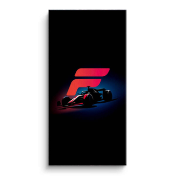 Ferrari F1 Neon Logo Canvas Art