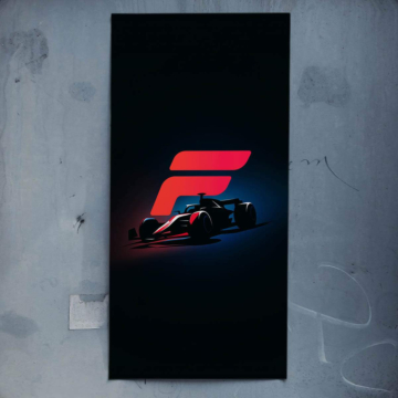 Logo néon Ferrari F1 - poster