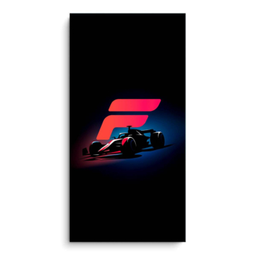 Logo néon Ferrari F1 - tableau PVC mat