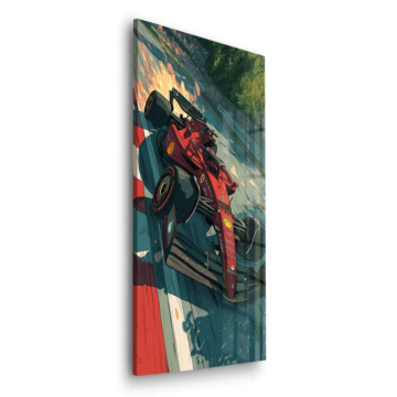 Ferrari Rennwagen - Acrylglasbild