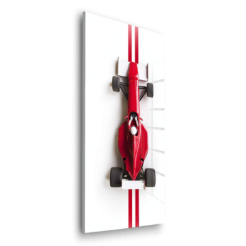 Rot Formel Rennwagen inspiriert von Ferrari - Acrylglasbild