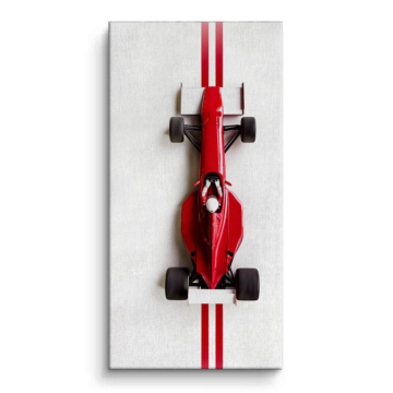 Ferrari Inspired Red Formula Race Car Canvas Art