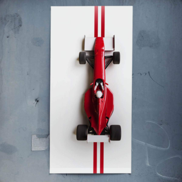Rot Formel Rennwagen inspiriert von Ferrari - Poster