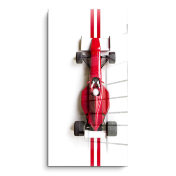 Rot Formel Rennwagen inspiriert von Ferrari - PVC-Bild glänzend