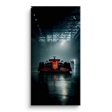 Ferrari Inspired F1 Garage Canvas Art