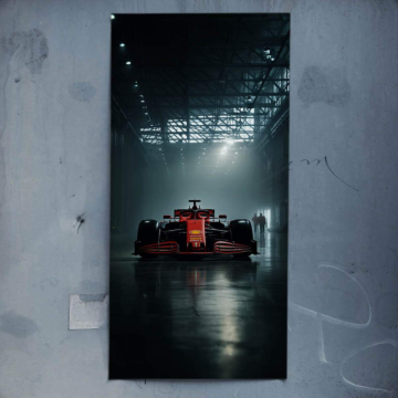Garage F1 inspiré de Ferrari - poster