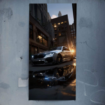 Bmw ville reflet - poster