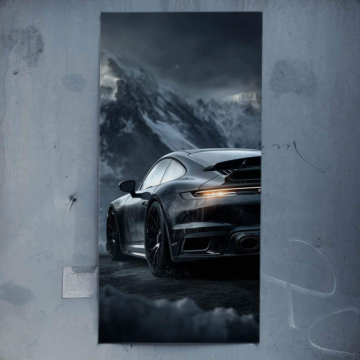 Porsche Berg Stur - Poster