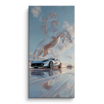 Ferrari Horse Mirage Canvas Art