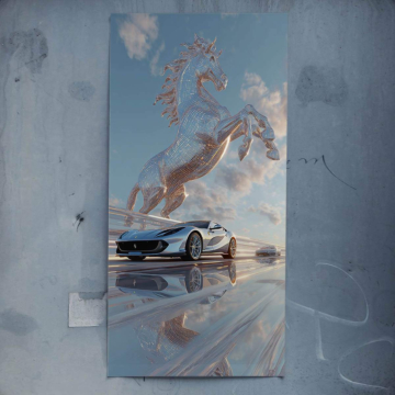 Ferrari koń Mirage - plakat