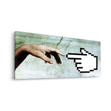 Digitale Schöpfung per Berührung - Dibond-Bild matt