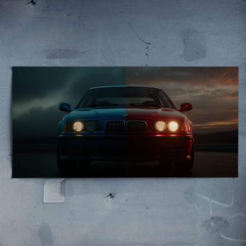 Bmw z3 nuit virée - poster